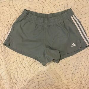 Women’s Adidas athletic shorts, size M, color sage green